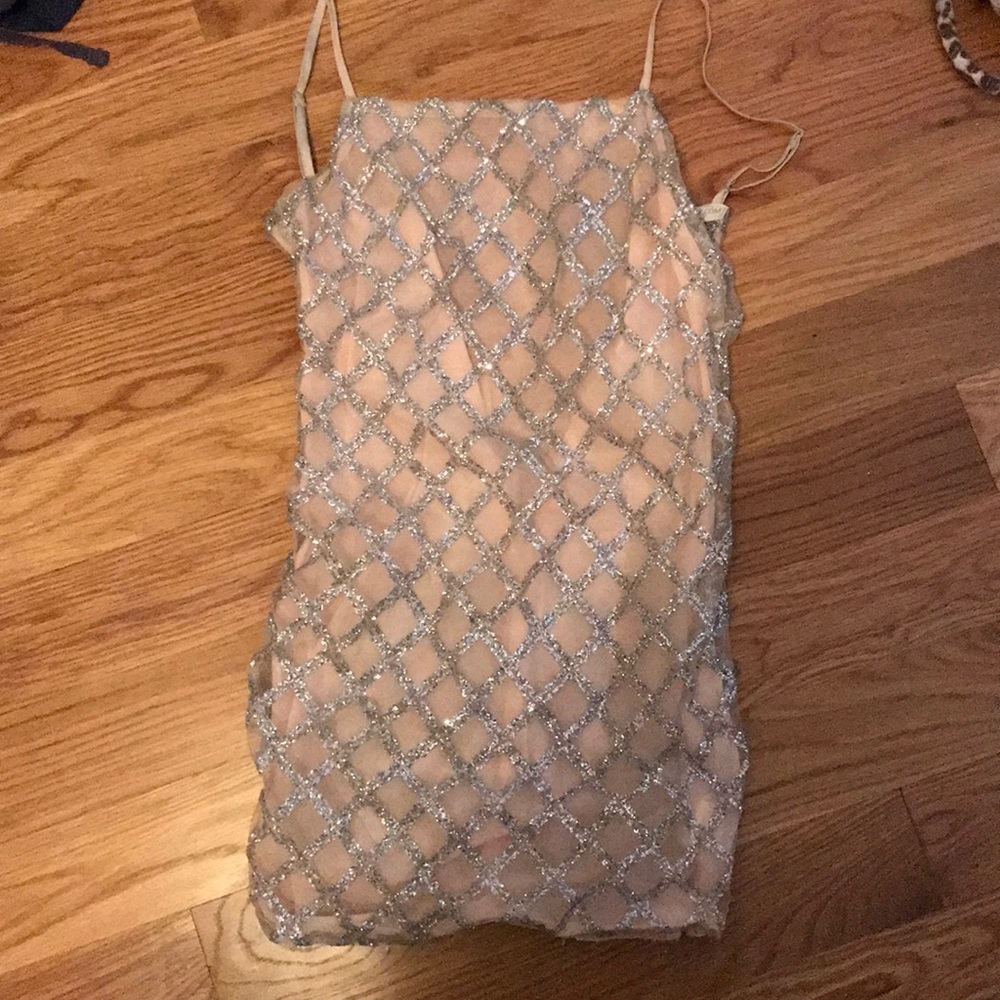 Sparkly Pink Mini Dress